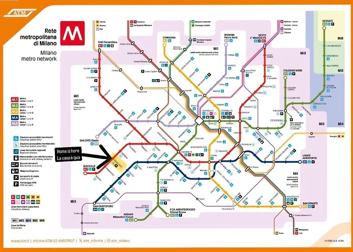 Bilocale In Bande Nere-metro Rossa Duomo דירה *