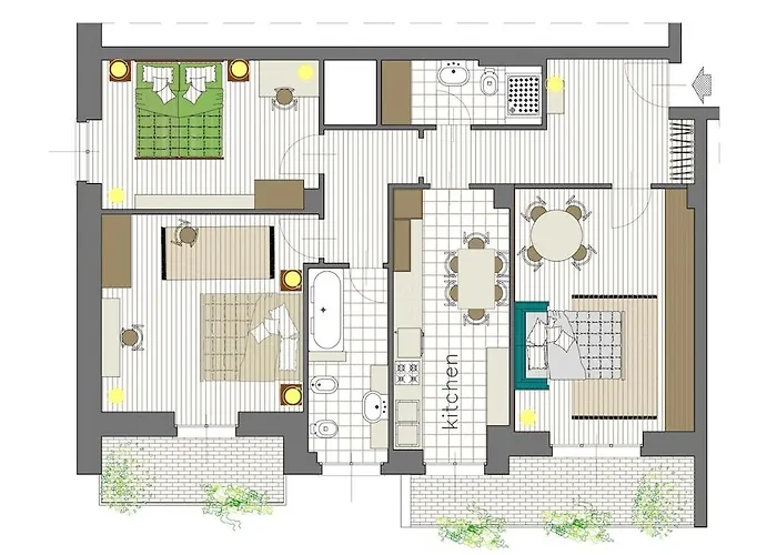 Elegante In Fino A 6 Persone Lejlighed *