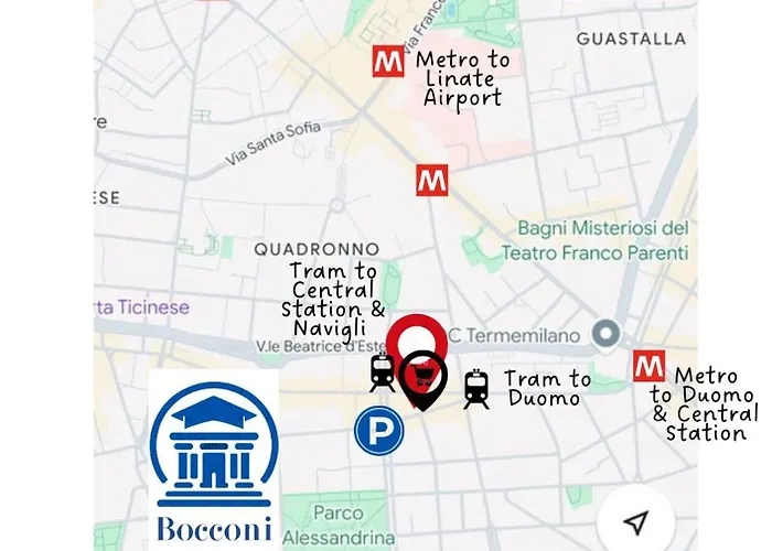 Welkhom Bocconi Modern 2 Bdr Daire Milano