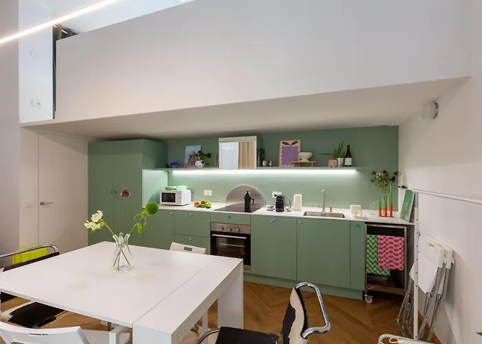 Apartmán Loft Moderno Con Patio Privato A 100m Dalla Metro - La Taniere *