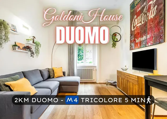 Goldoni House - Duomo 2 K M - Porta Venezia - Linate * 밀라노