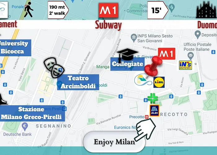 아파트 Allegra House 밀라노