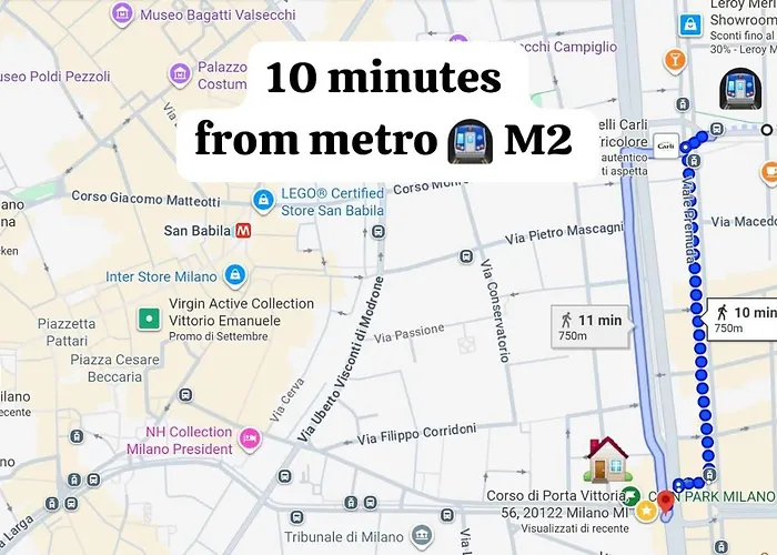 Apartment Family Apartment, Duomo 12 Min Walk, 5 Guests, Near Covered Parking