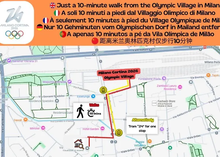 Gioiapartment - Scalo Romana Villaggio Olimpico Mediolan