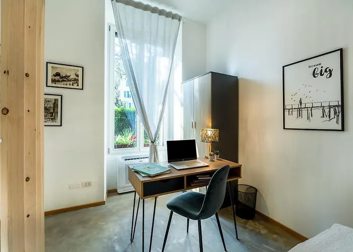 Apartamento Private Garden&metro 2 Min - Wooden Wave Flat *