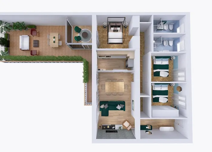 The Rent - Spacious Three-bedroom In The Heart Of