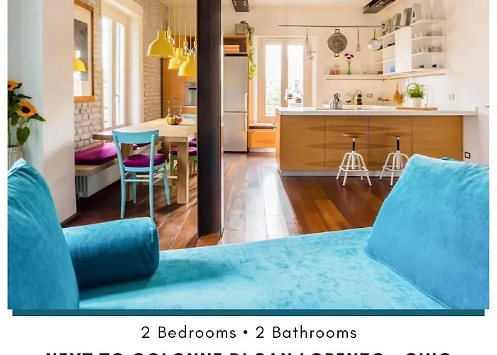 Stellar Design 2br Loft Next To Navigli & Duomo 아파트 밀라노