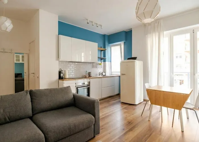 Appartamento Monolocale Blu Flat - Fondazione Prada, Ieo, Duomo 15 Minuti *
