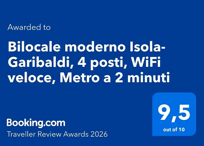 Bilocale Moderno Isola-garibaldi, 4 Posti, Wifi Veloce, Metro A 2 Minuti * Mediolan