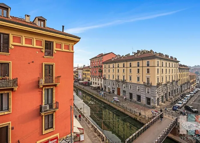 Alz54 Navigli Bright View Of The Navigli Apartmán Milán