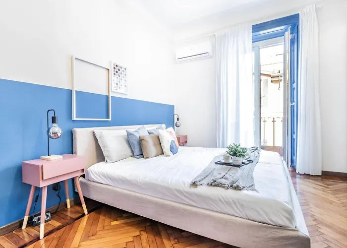 Elegant Center Flat 5 Guests - M1 Metro - Fast Wi-fi - Ac & Balcony Milán