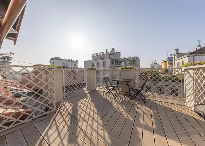 Terrazza Di Lusso In Porta Venezia, 1bdr Con Ac *