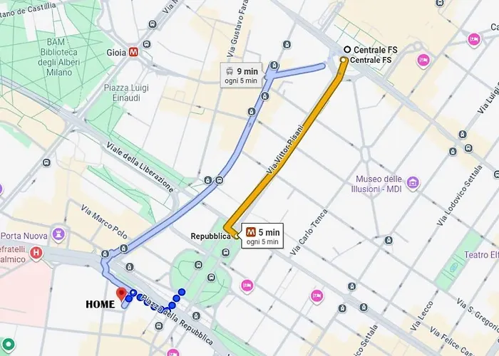 Porta Nuova Luxury 8 Minutes From The Duomo, With Ac And Wifi * Milán