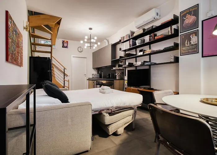 公寓 Just Urban - Design Loft 2 Bathrooms And Balcony - 9 Min M4 Duomo