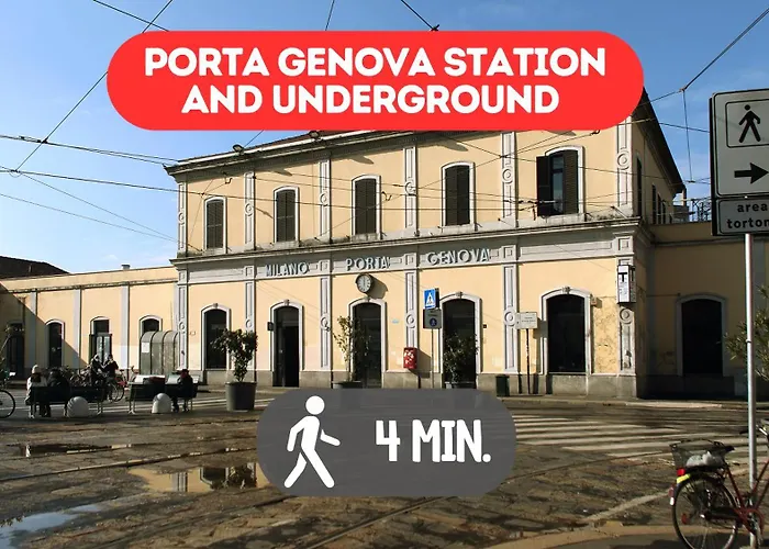 4 Min From Porta Genova Station With Whirlpool *