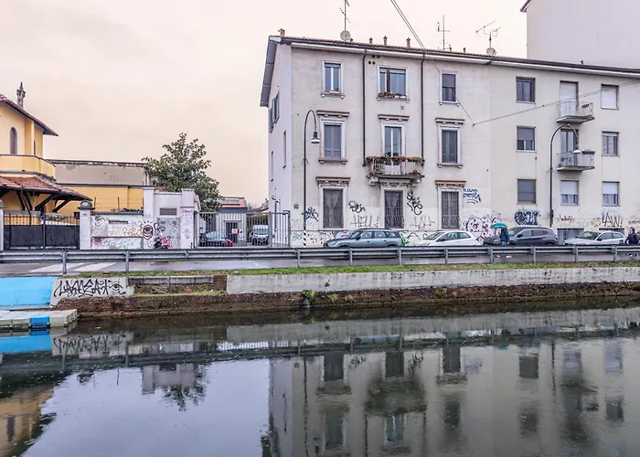 Apartman Navigli Duplex Elegante Con Vista Canale Milánó