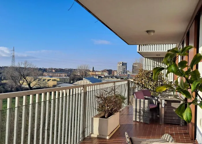 Apartman Sky Garden - Private Garage Milánó