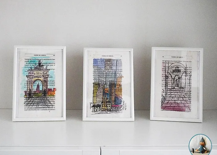 Apartman 10 Min - Bright & Modern, Up To 5 Beds Milánó