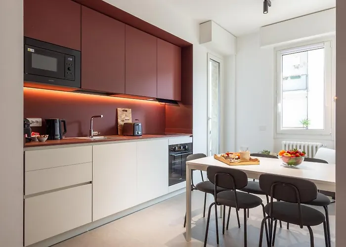 San Siro Red Flat - Vicino Stadio, Metro, Fiera Milanocity, Citylife *