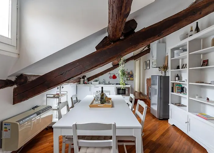 Elegante Mansarda Tra Navigli E Via Tortona 公寓 米兰
