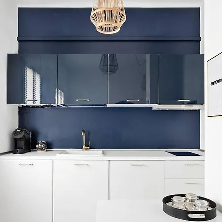 Golden Navy Design In Porta Venezia Apartment Milan