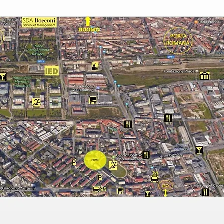 아파트 Arty & Colourful Flat Close To Campus Bocconi