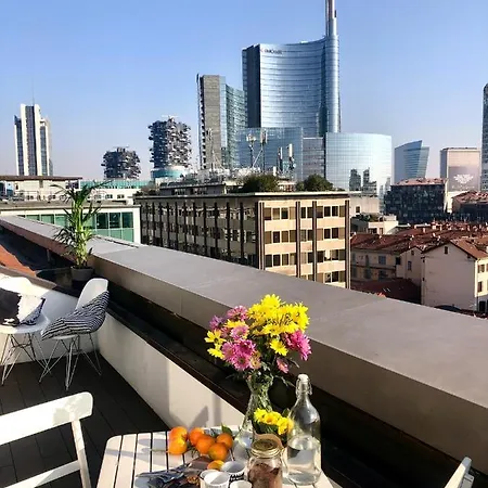 Attic 9th Floor With 2 Terrace In Center Brera With Amazing View Milan