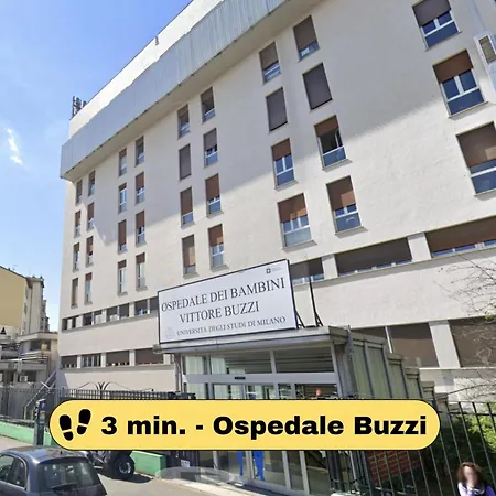 2 Bedroom - Buzzi Hospital, Sempione, Mico, 100mt Metrom5 Mediolan