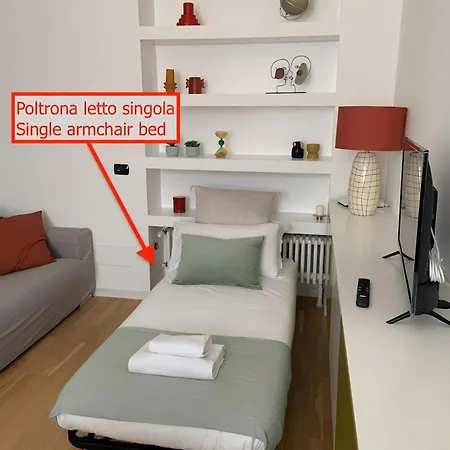 Apartament Ospitali - Casa Armonia Delizioso Bilo Vicino A Piola Mediolan