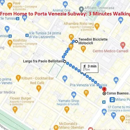 Appartement Porta Venezia, A Centro Milaan