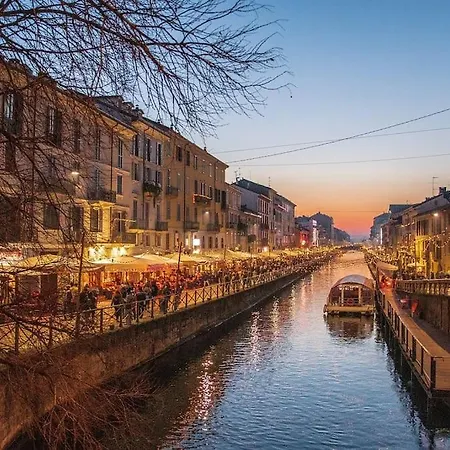 Navigli 10 Min Loft Moderno Con Area Esterna * 밀라노