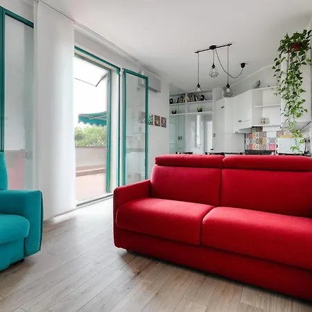 Rainbow House Via Dei Carafa 公寓 米兰