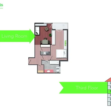 Stylish & Cozy Brera District 1br By Rentopolis Apartmán *