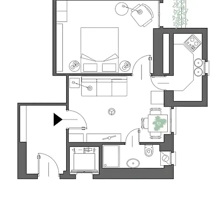 아파트 Comfy And Quiet, Great Location