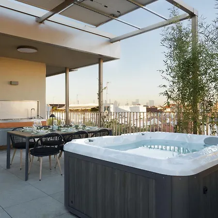 아파트 Compagnoni12 Luxury Penthouse With Private Jacuzzi And