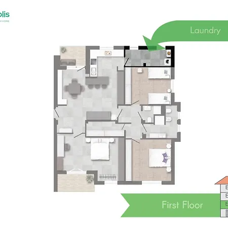 San Siro - Modern & Stylish 3 Bedroom With 2 Balconies Lotto Mm1-mm5 By Rentopolis 公寓