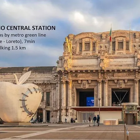 Centrale-duomo 10min - 40m2 - Metro 1min Daire *