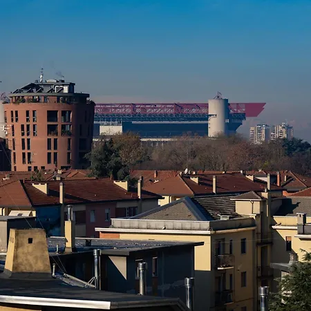 Апартаменты Design Flat With Terrace At 10 Min San Siro Stadium Милан