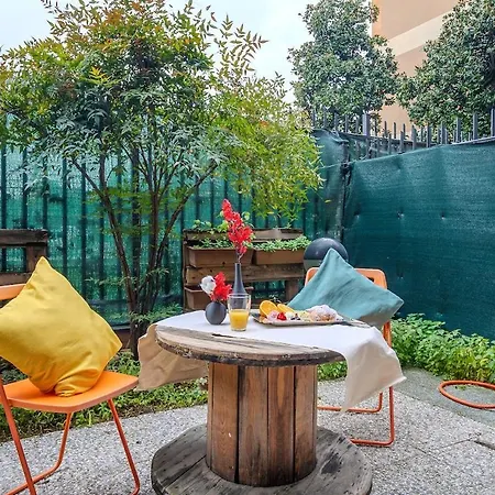 公寓 Casa Con Giardino Vicino Linate, 5 Minuti Arena Olimpica 米兰