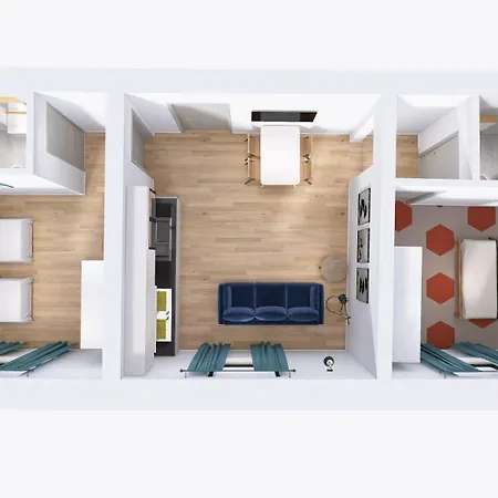 The Rent - Spacious Two Bedrooms Near Porta Romana Milano