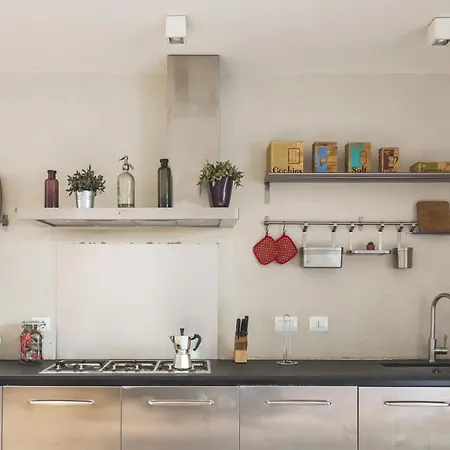 Stylish Loft With Garden, 8 Guests, 3 Bedrooms 公寓 米兰
