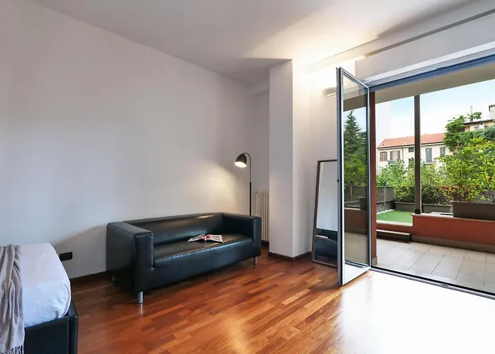 公寓 Contempora - Monolocale Con Terrazza Via F. De Sanctis, 41 米兰