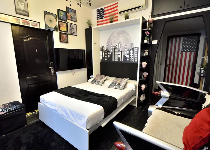 Apartman Stupendo Di Design A Tema America- Potente Wi-fi Ottimo Il Collegamento Con Aeroporto Di Malpensa E Rho Fiera, Vicino Metro