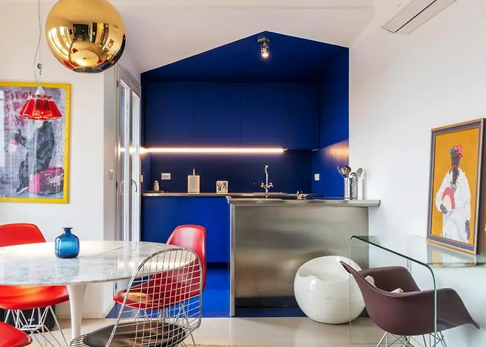 Bilocale Design Con Terrazza - De Angeli Milánó