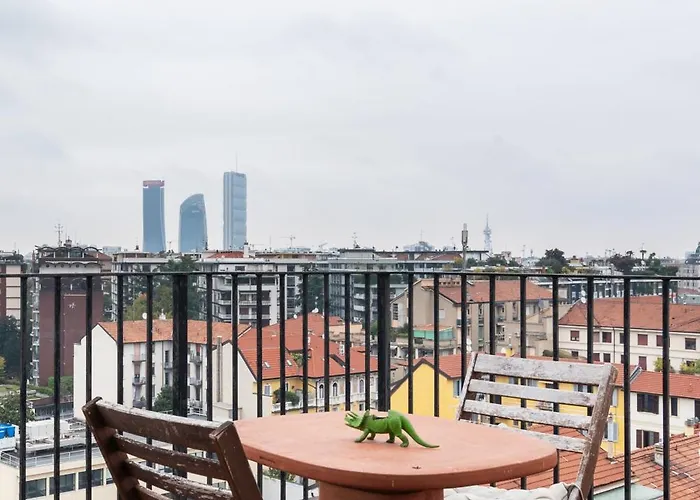 Bilocale Design Con Terrazza - De Angeli * Milánó