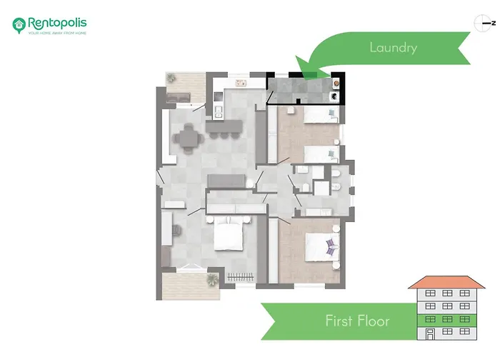 San Siro - Modern & Stylish 3 Bedroom With 2 Balconies Lotto Mm1-mm5 By Rentopolis Apartment