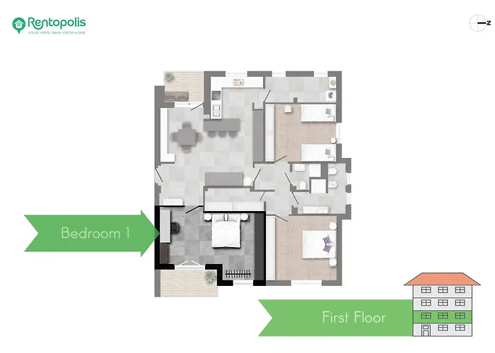 San Siro - Modern & Stylish 3 Bedroom With 2 Balconies Lotto Mm1-mm5 By Rentopolis Apartment