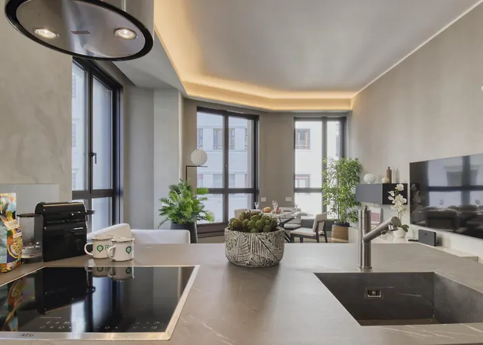 아파트 San Babila Duomo View With Shared Rooftop Terrace *