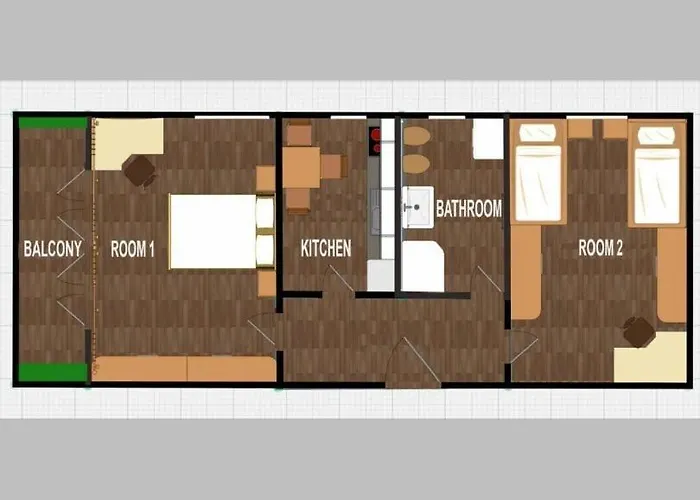 Apartament Sunny Terrace 2 Bedrooms