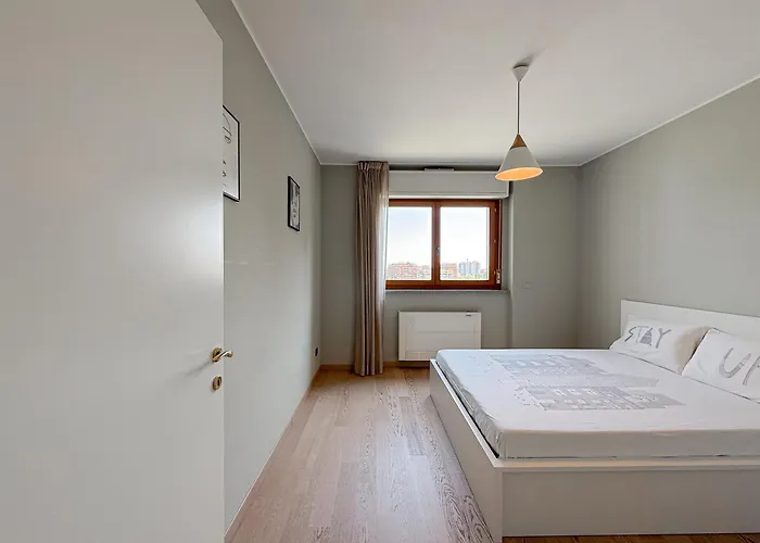 80m2, 7 Piano, Bilocale Con 2 Terrazze E 2 Bagni Apartmán